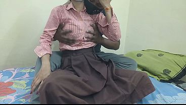 Cewek Kuliahan India Digebrak Pacar Di Kamar Kos, Crot Di Dalem, Desah Nafsu Bikin Makin Liar.