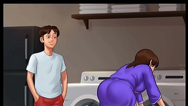 Malam Musim Panas Rahasia V21.0.0 | Ibu Tiri Mengintip Diam-diam (18+) | Novel Visual Dewasa