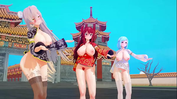 Mmd Vtuber Imlek, Goyangannya Bikin Tegang! 【kkvmd】 (by 熊野ひろ)