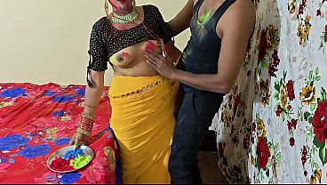 Holi Warna: Dever Bhabhi Puja Holi Dengan Suara Hindi Jelas Bikin Basah